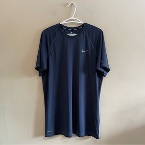 Nike Dark Blue Dri-FIT UPF 40+ Tee – Size Large GUC